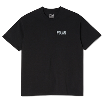 Polar Skate Co. T-shirt Earthquake Logo - Black